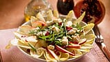 Camembert and apple salad, a sweet and savoury dish Camembert and apple salad, a sweet and savoury dish