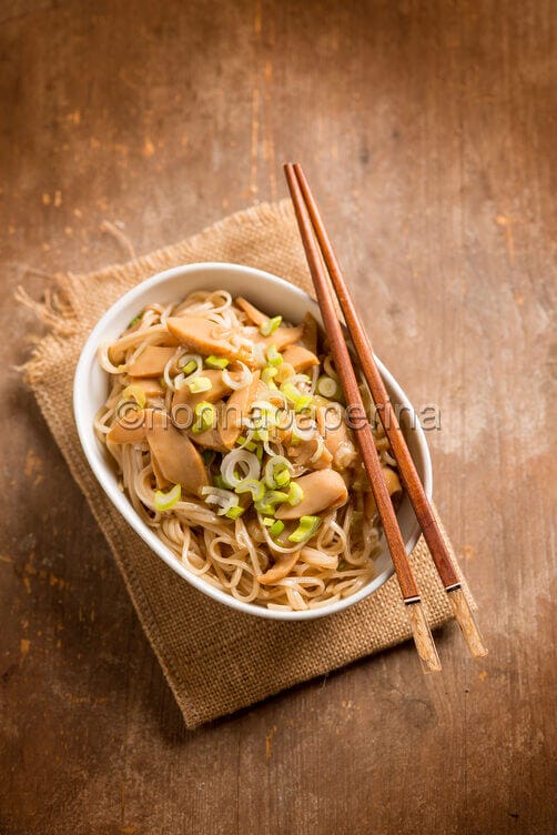 Linguine con abalone all’orientale Linguine con abalone all’orientale