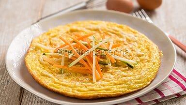 Whitebait omelette