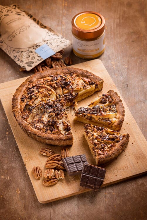Crostata con mele e crema di arachidi Crostata con mele e crema di arachidi