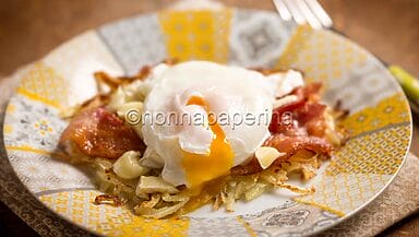 Rosti con bacon e brie