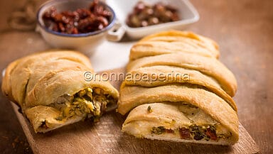 Torta intrecciata con zucchine