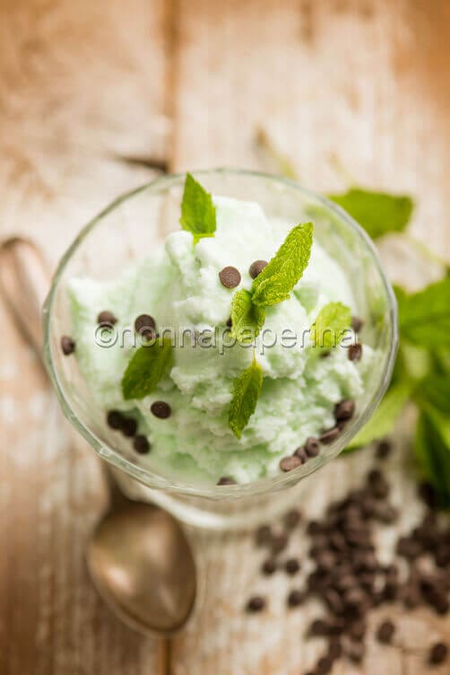 Gelato menta e cioccolato Gelato menta e cioccolato
