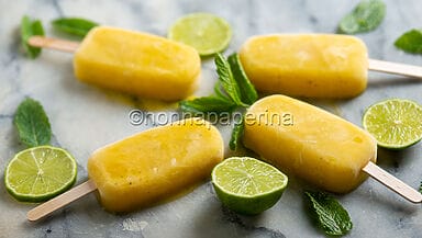 Ghiaccioli mango e menta