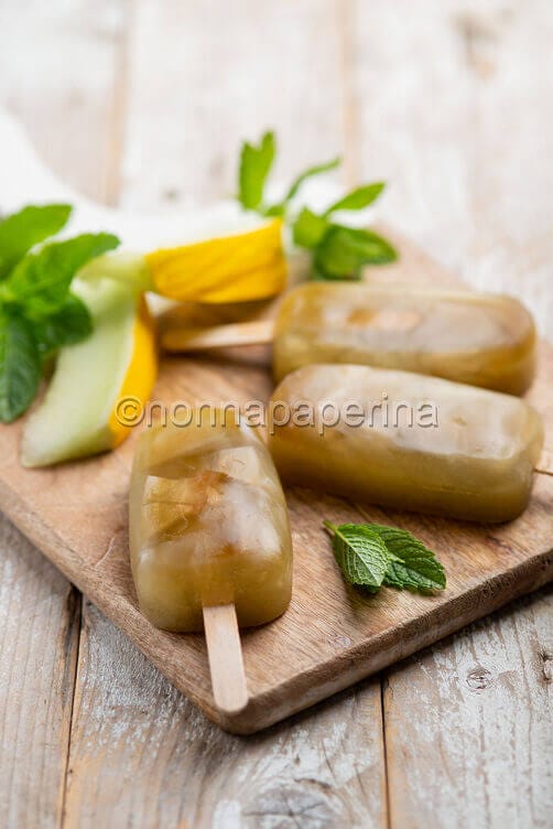 Ghiaccioli melone e menta Ghiaccioli melone e menta