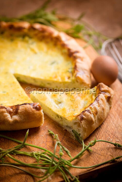 Quiche ai bruscandoli 