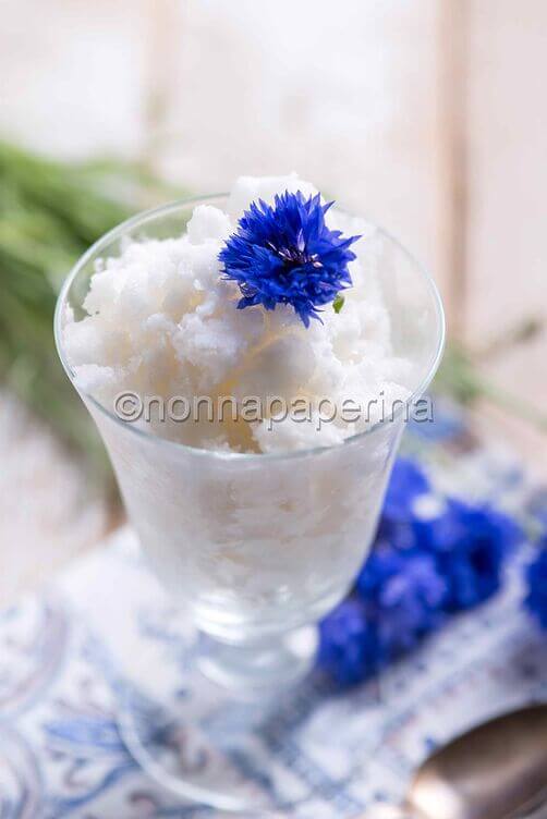 Sorbetto al fiordaliso