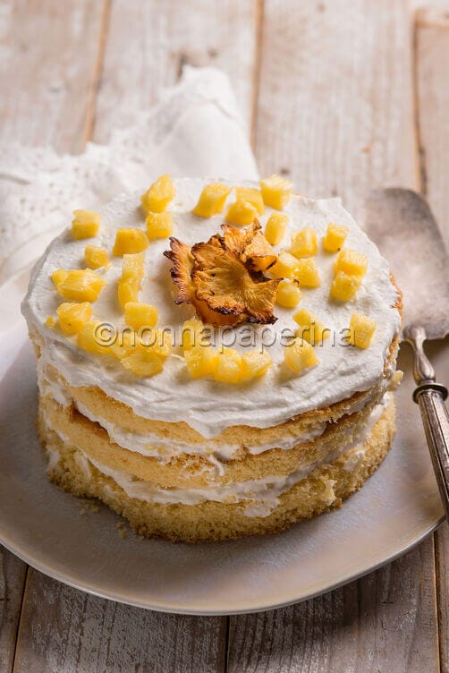 torta limoncello e ananas
