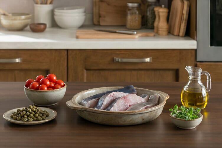 Ingredienti verdesca al forno