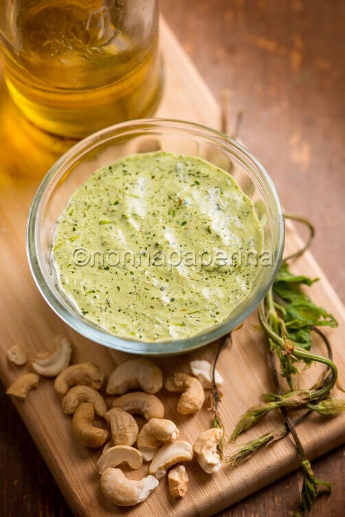 Pasta al pesto di bruscandoli (