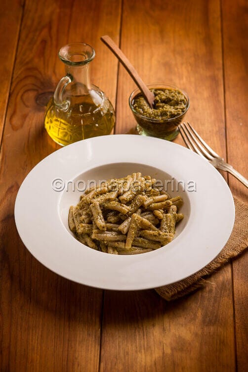 Caserecce con pesto di kale