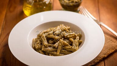 Caserecce con pesto di kale