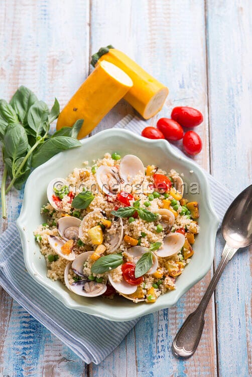 Cous cous con vongole e zucchine