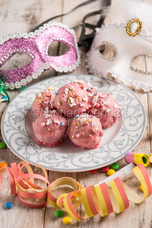 Frittelle al cioccolato ruby