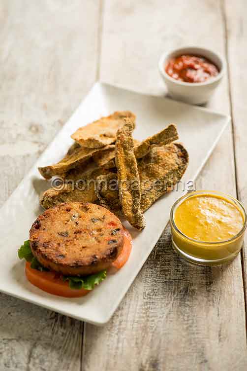 Hamburger di verdure grigliate