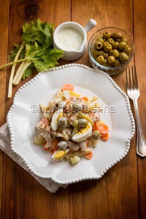 Insalata di tacchino e fagiolini
