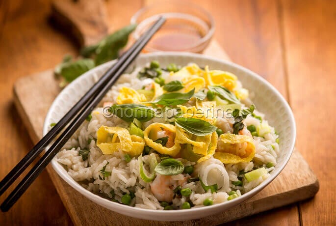 Fried rice with shrimp and basil, a delicious recipe Fried rice with shrimp and basil, a delicious recipe