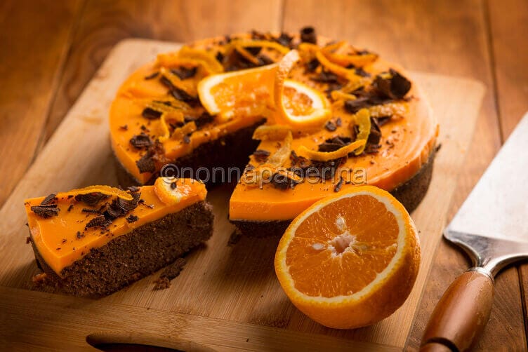 Torta di mandorle e banane Torta di mandorle e banane