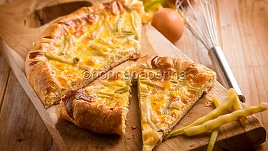 Torta salata con fagiolini