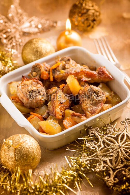 Agnello al forno con patate Agnello al forno con patate