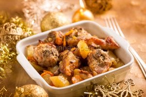 Agnello al forno con patate, un piatto gluten free a Natale
