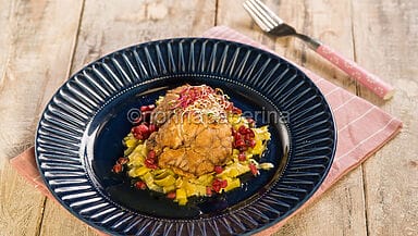 Cervella di vitello con porri