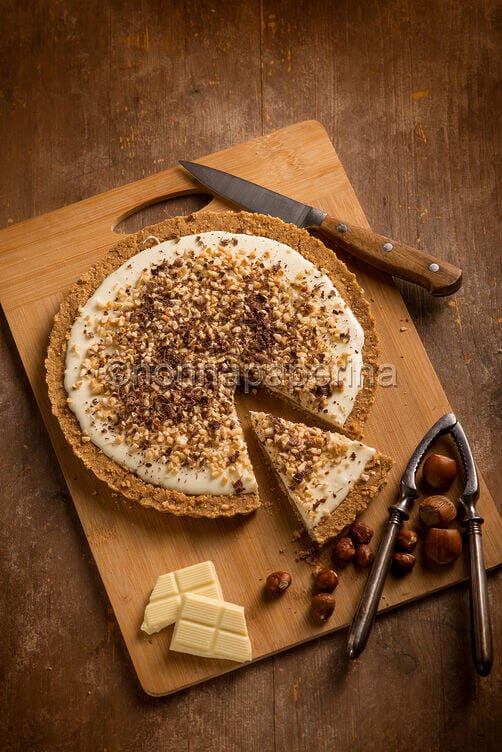 Crostata al cioccolato bianco senza cottura