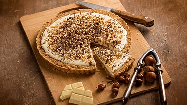 Crostata al cioccolato bianco senza cottura