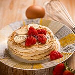Butterless pancake, breakfast for intolerant people