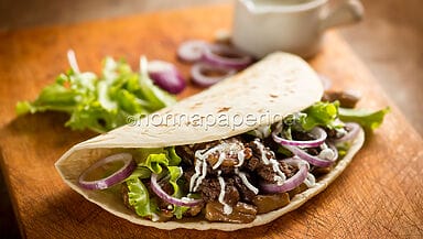 Piadina con suovas e porcin