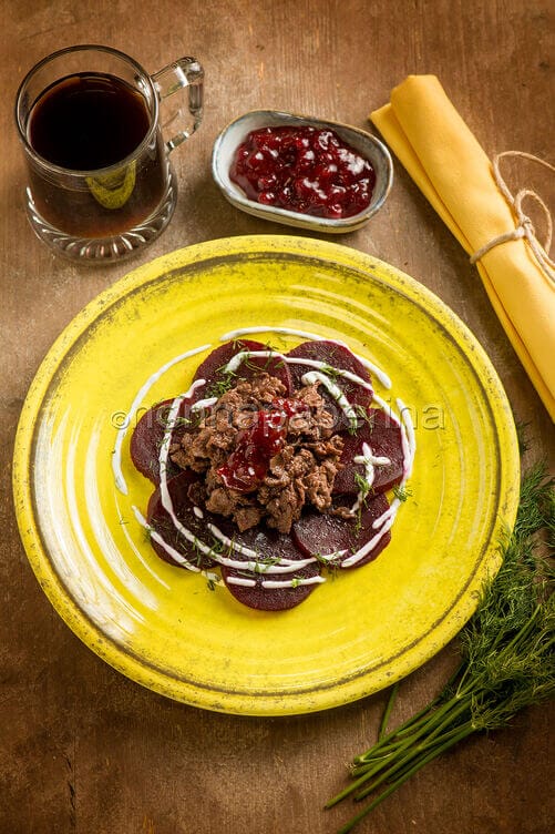 Straccetti di alce con burro e timo