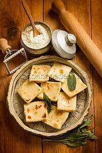 Tortelli alla lastra di Corezzo