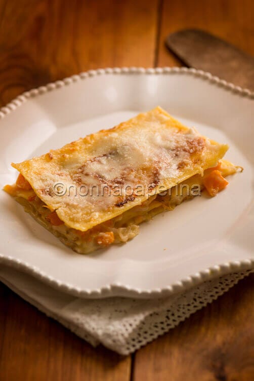 Lasagne alla zucca e fagioli mung Lasagne alla zucca e fagioli mung