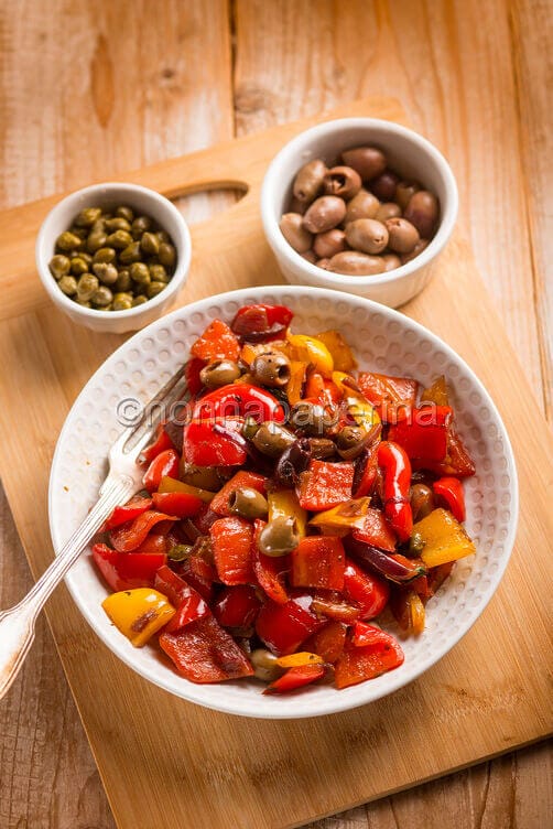 Peperonata senza pomodoro