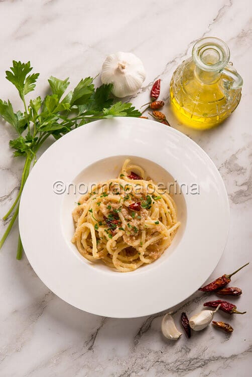 Pici con le briciole Pici con le briciole