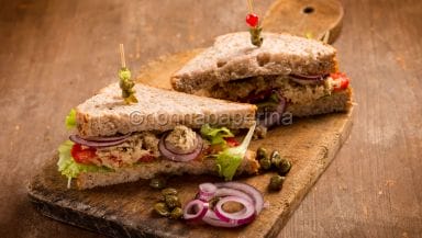 Sandwich con tonno vegano