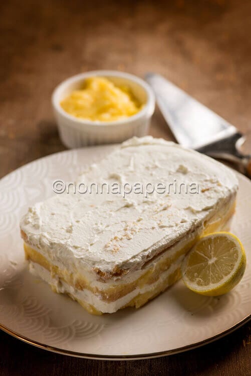 Torta fredda al limone senza glutine