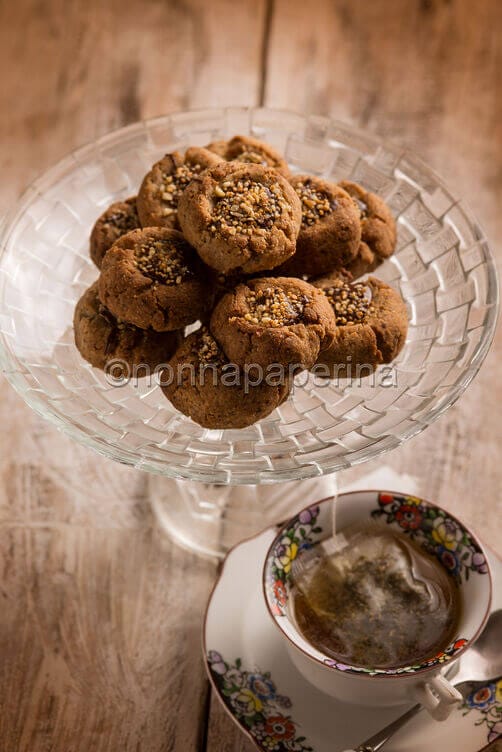 Biscotti alle nocciole monte bianco