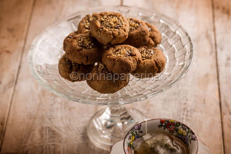 Biscotti alle nocciole monte bianco