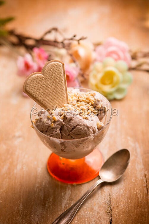 Gelato gianduia fatto in casa