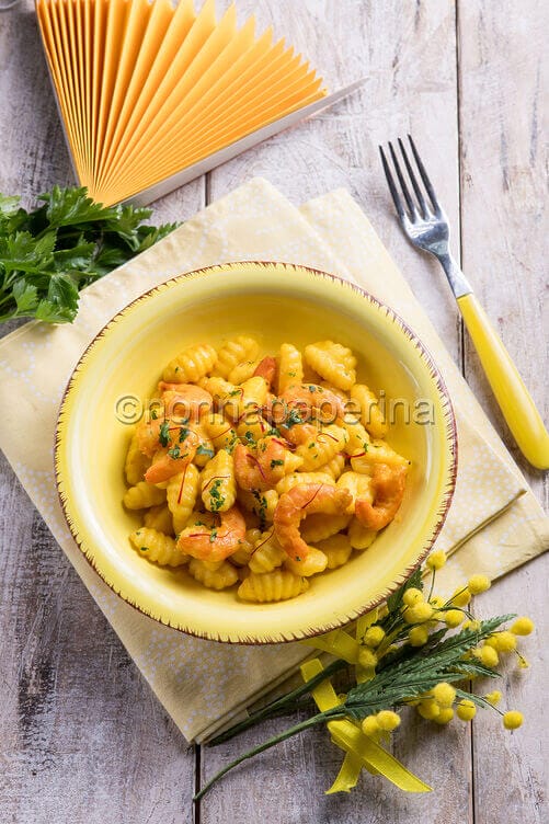 Gnocchetti con gamberetti Gnocchetti con gamberetti