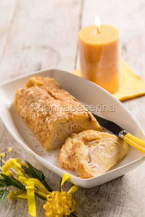 Polpettone di patate e prosciutto