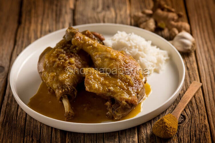 Cosce di anatra al curry