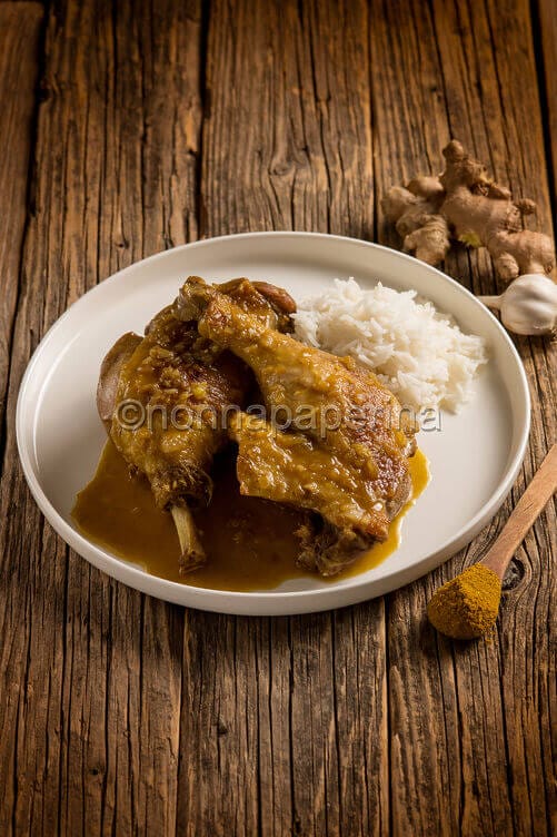 Cosce di anatra al curry Cosce di anatra al curry