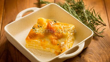 Lasagne alla zucca e rosmarino