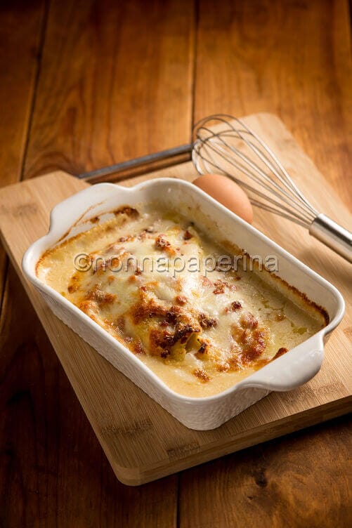 Timballo di crespelle con ricotta Timballo di crespelle con ricotta