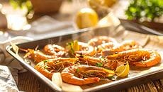 gamberoni al forno in teglia