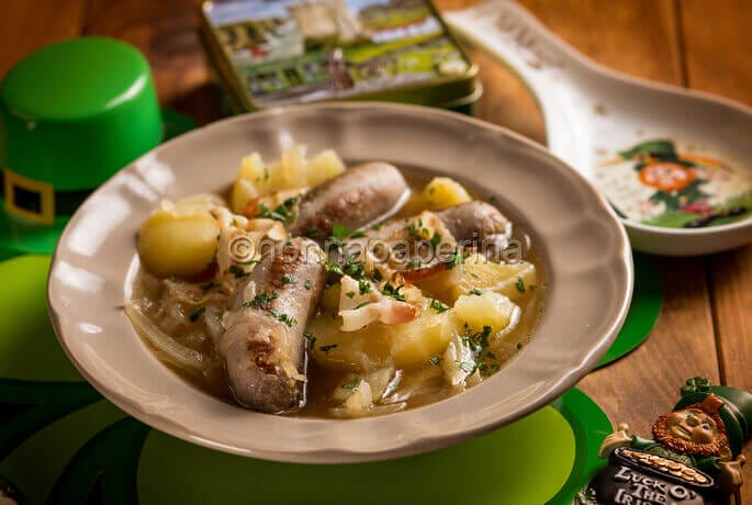 zuppa di salsicce di maiale