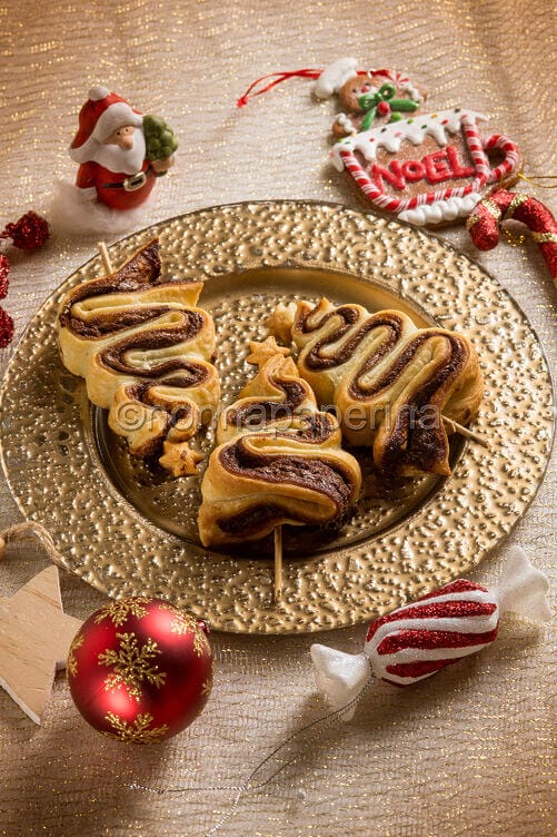 Alberelli di sfoglia con Nutella