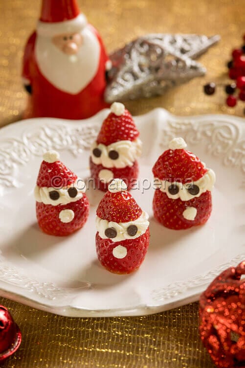 Babbo Natale di fragole e panna Babbo Natale di fragole e panna